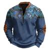 Men's Print Pullover Southwestern Western Long Sleeve Sweatshirt