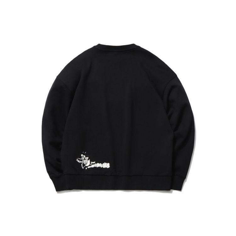 Li-Ning Disney Joint Fashion Series Printed Loose Sports Pullover Sweatshirt Women Tops Black AWDR380-1