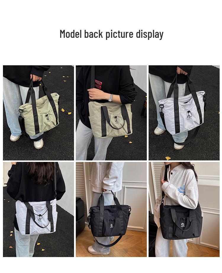 Vielseitige Damen-Schultertasche aus Nylon - Tragetasche mit großem Fassungsvermögen für Freizeit oder Kurztrips
