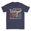 Mens Vintage 1986 Birthday Gift Born Made 1986 T Shirt Cotton Tops Humorous Short Sleeve O Neck Tee Shirt New Arrival TShirt