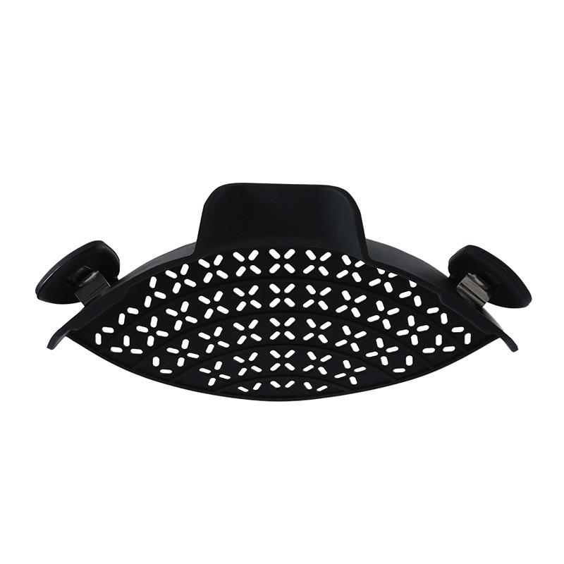 Silicone Kitchen Strainer Clip Pan Drain Rack Bowl Funnel Rice Pasta Vegetable Washing Colander Draining Excess Liquid Univers