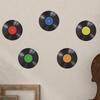 Creative Music Vinyl Record Wall Sticker Self-Adhesive Removable Decal for Bedroom Living Room Hallway Dorm Decor