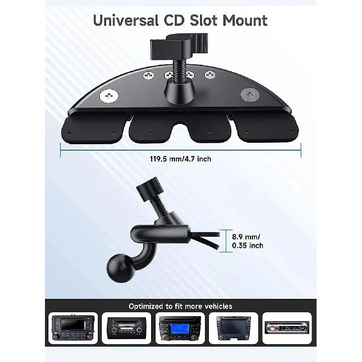 Car Phone Holder Magnetic Car CD Slot Mount Support Mobile Bracket Cell Clip For iPhone 16 15 14 13 12 11 Samsung Xiaomi