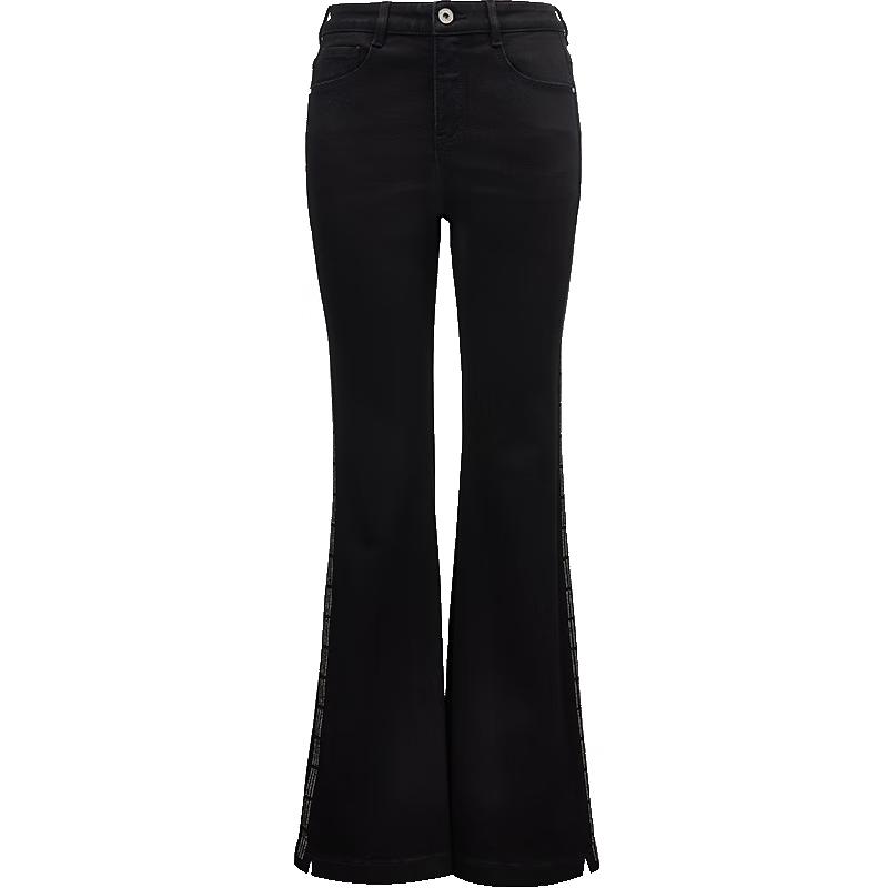 

VEROMODA Women s Mid-rise Rhinestone Star Flare Jeans L