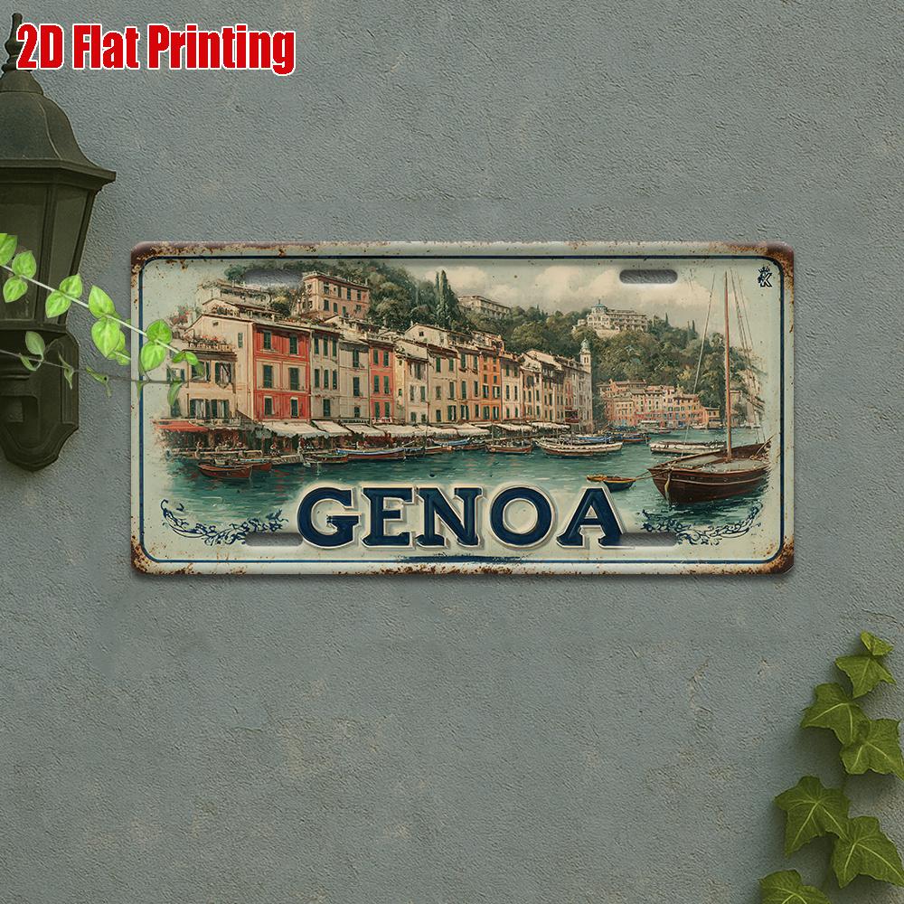 

D Flat A Vintage Sign (X Inches) from Innsbruck Austria Featuring The Alps And Hofburg Palace Intended for Decorative 15x30cm(5.9x7.8inch)