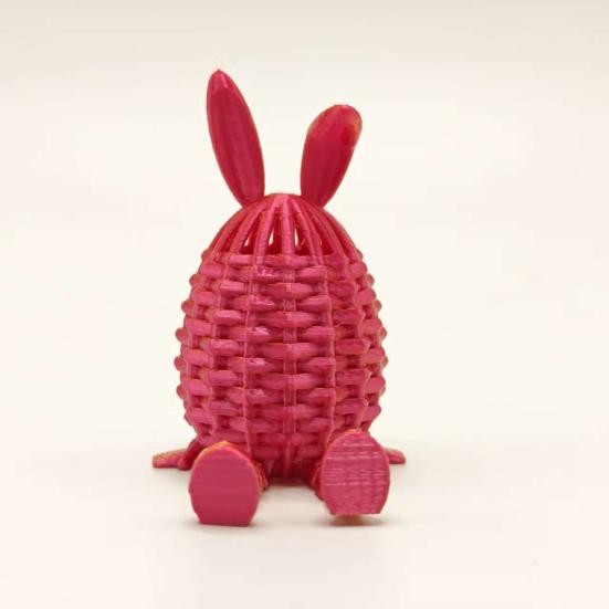 3D-gedruckte Ostereier Flexibel Gelenkiges Hasenei Osterkorb-Füller für Partyzubehör Heim-Büro-Schreibtischdeko