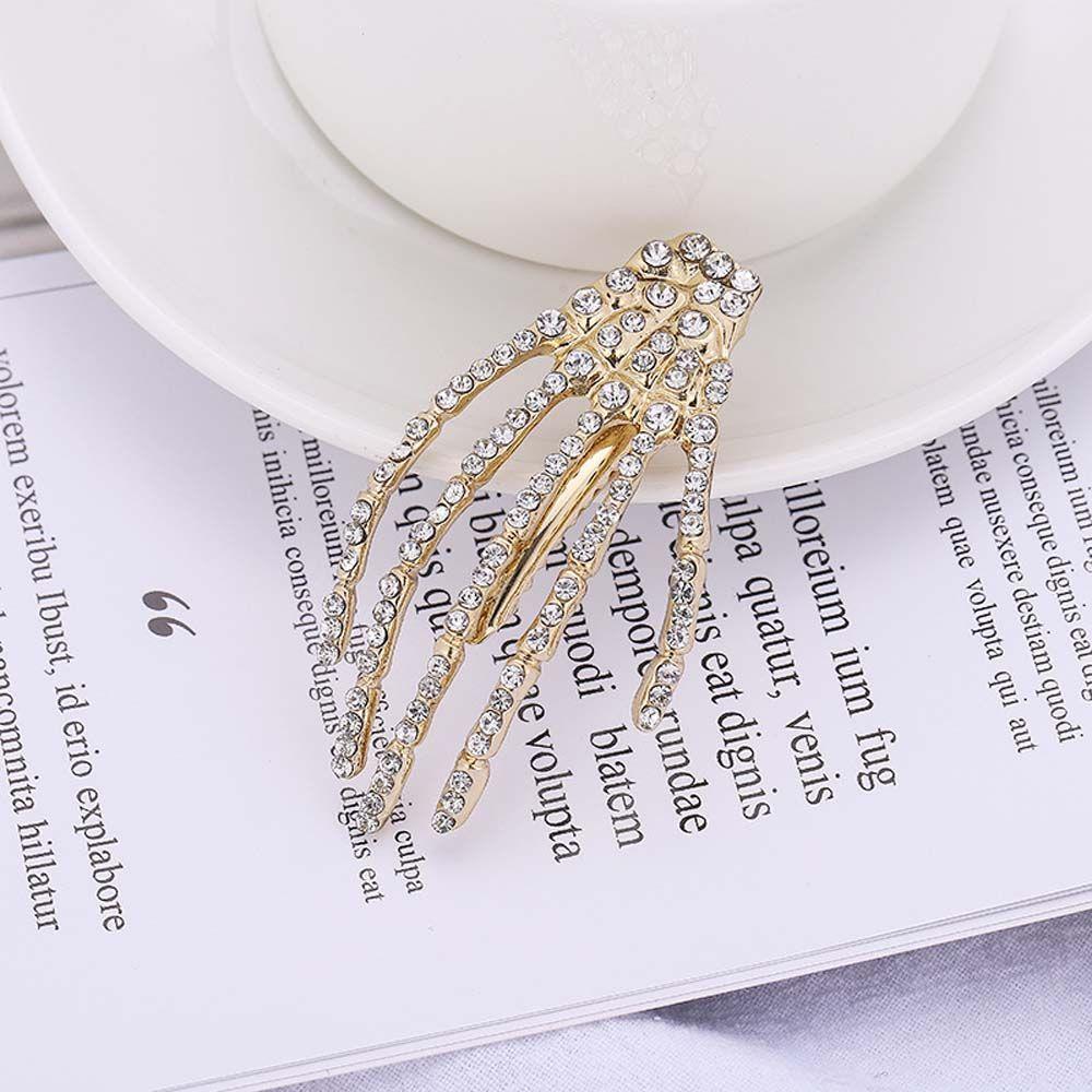 Skull Hand Zombie Punk Halloween Rubber Band Hair Accessories Women Hair Clip Korean Style Barrette