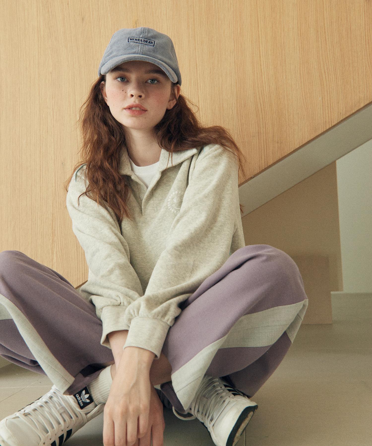 Near And Dear Terry Open Collar Sweatshirt_Oatmeal Oatmeal
