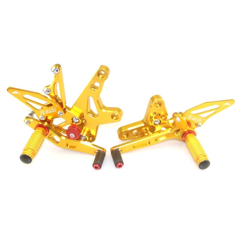 ARASHI Motorcycle Front Foot Pedal Foot Rset Foot Pegs Rear Set Rearset For KAWASAKI NINJA400 Z400 EX400 2018-2023