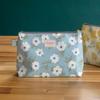 Debbie Simple Pouch L (Blue/Ivory)