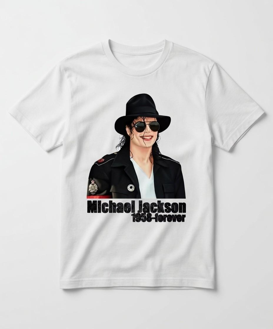 

Michael Jackson 1958-Forever Graphic Print T-SHIRT S M L XL XXL 3 4 XL Black S разноцветный