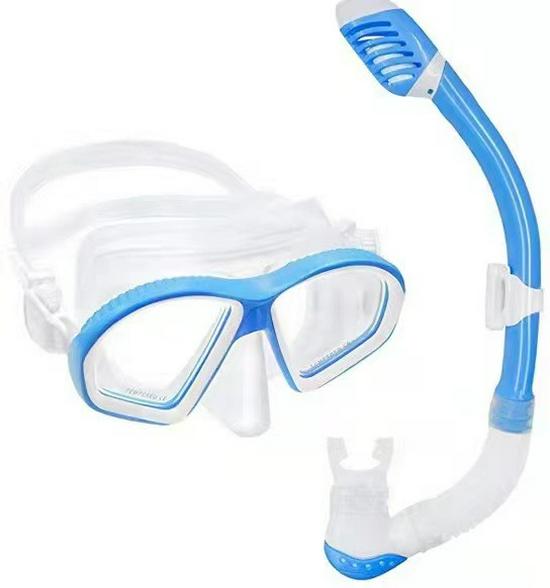 Kids  Full Dry Snorkeling Set: Diving Mask and Snorkel One Size