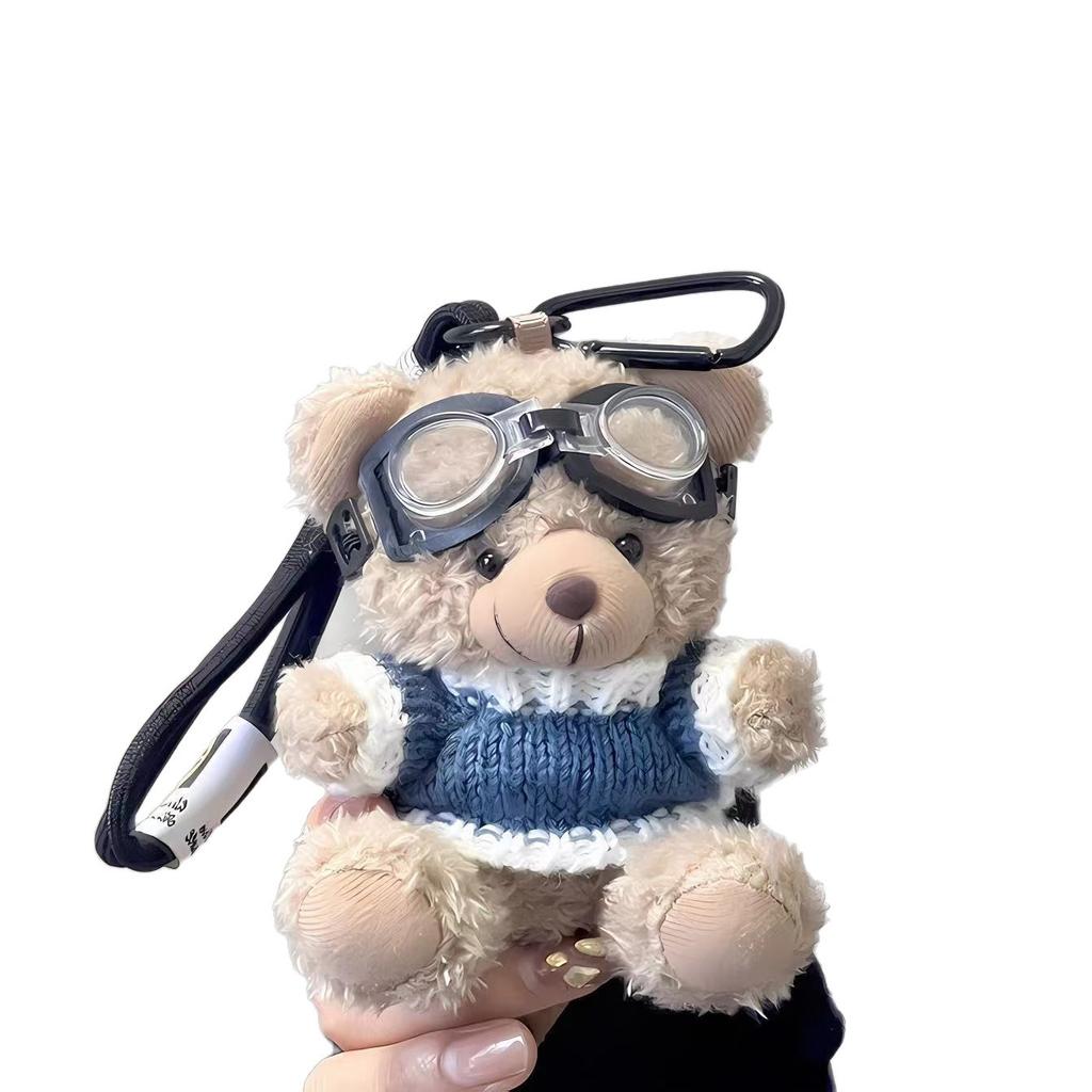Cartoon Brown Bear Doll Plush Bear Pendant Bag Accessories Cute Plush Hangings Hangings Ornament Bag Pendant