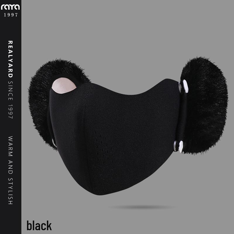 Thickened Warm Fleece Full Face Mask: Cold-Resistant, Anti-Fog, Windproof for Outdoor Cycling