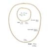 ZAKOL Splendido Set di Gioielli Scintillanti AAA Zirconia Cubica Trasparente Rotonda Collana Orecchini da Sposa Festa per Donne