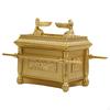 Réplica de la Estatua del Arca de la Alianza Oro Mate Sagrado Coleccionable Artesanía Figura