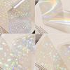 6/10 Rolls Laser Starry Sky Transfer Foils Aurora Glass Paper Foil Nail Sticker For Gel & Cat Eye Polish Transfer Decals Diy Nai