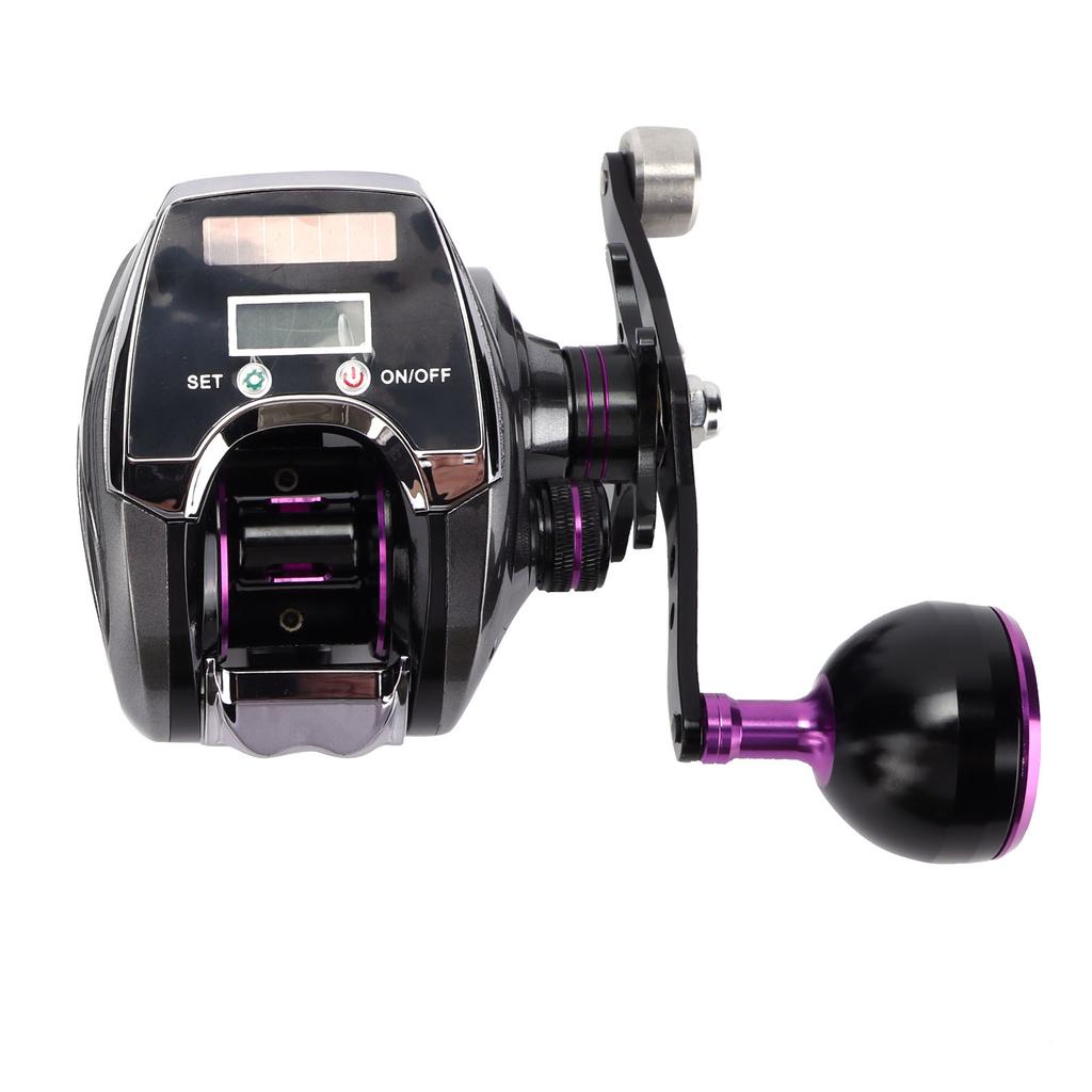 Waterproof Digital Display Baitcasting Reel 8.0:1 Speed Ratio 18+1 Bearing Number Fishing Reel Counter(Right Hand )