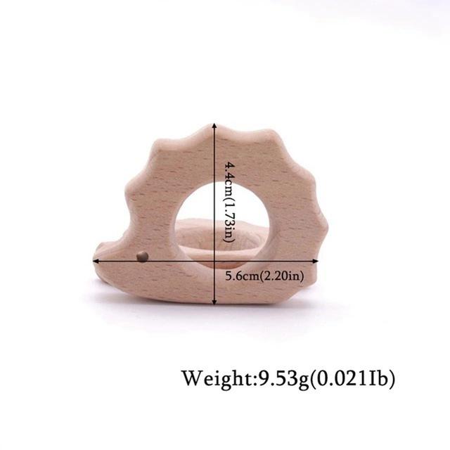 1pc Baby Teether Wooden Animal Pacifier Pendant BPA Free Beech Koala Rodent Baby Gym Accessories Teeth Pendant Children'S Goods