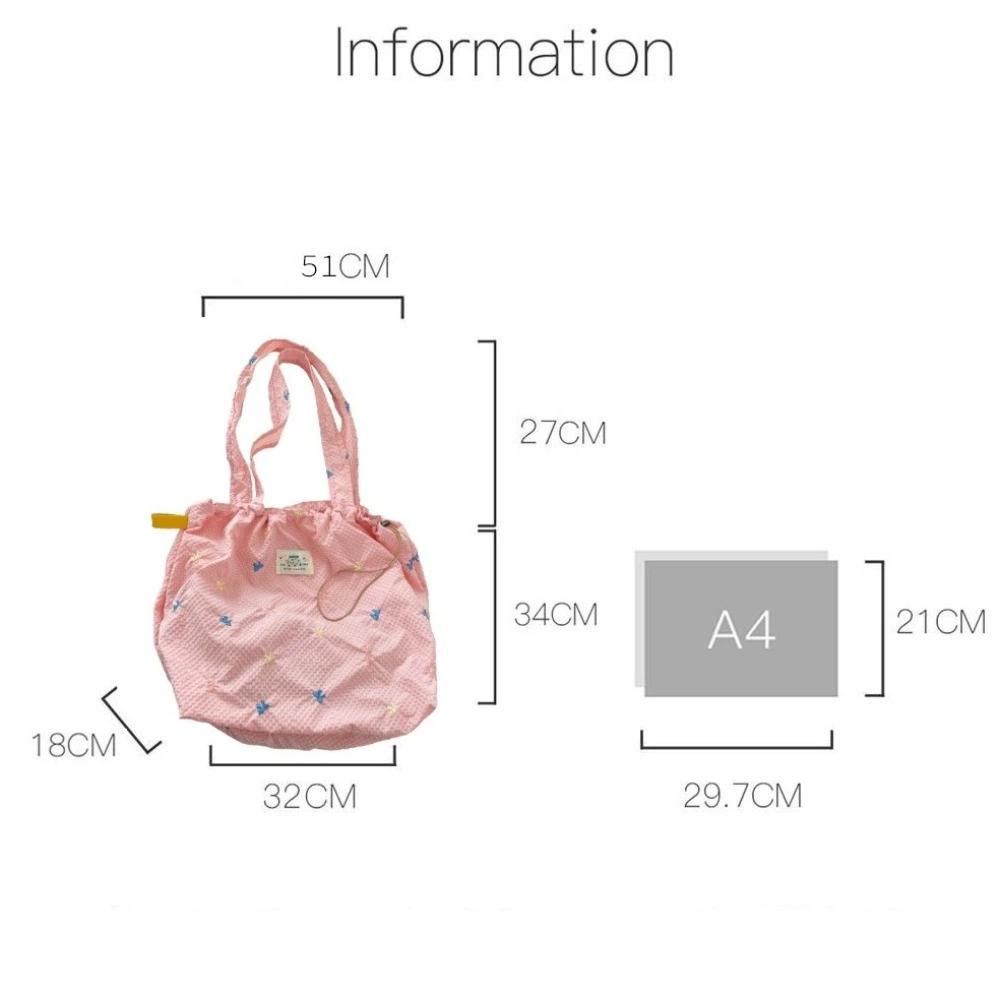 Fashion Large Capacity Tote Bag Canvas Casual Pleated Bag Wrinkled Design Handbag Summer Use