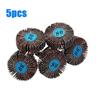 5PCS Flap Wheel Abrasive Grinding Head with Shank 80 Grit Sanding Disc for Metal Wood Plastic Surface Finishing and Polishing