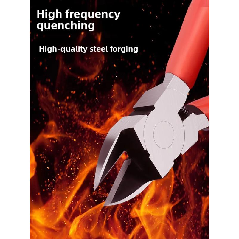Sharp Diagonal Nozzle Pliers Electronic Cutting Tool for Plastic Gate Metal Wire Cable Precision Flush Cutter for DIY Repair