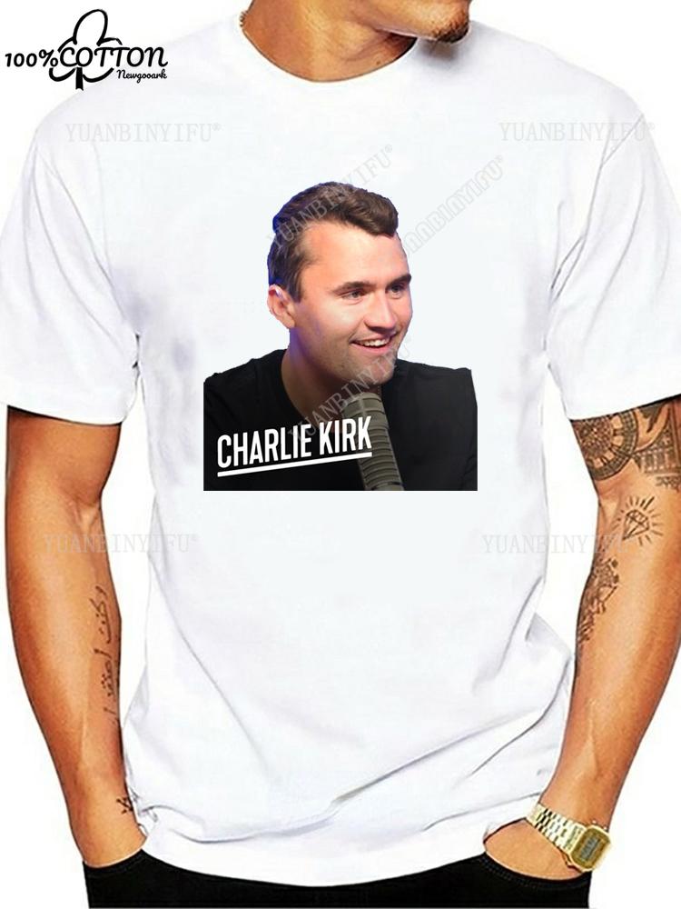 Heißer Stil Lässig FREEDOM Charlie Kirk Bedrucktes T-Shirt Locker 100% Baumwolle Freizeit Unisex Shirt Heißes Produkt S-6XL