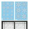 Christmas Window Stickers Static Reusable Home Decor Snowflake Window Stickers Holiday Decor For Glass Door Tile Bedroom