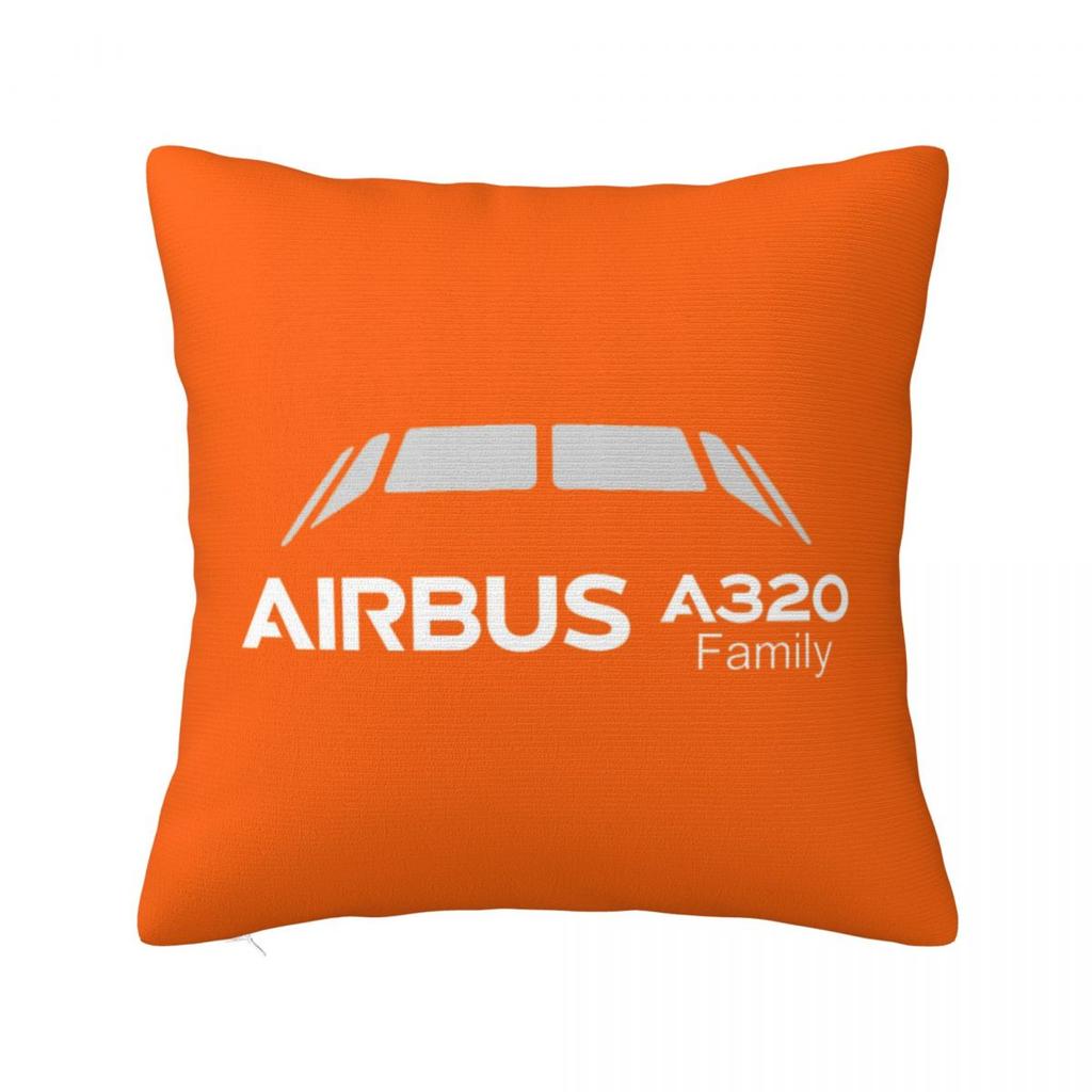 A320 Family Square Pillowcase Cushion Cover Pillow Case Throw Pillow Cover for Home Sofa Living Room