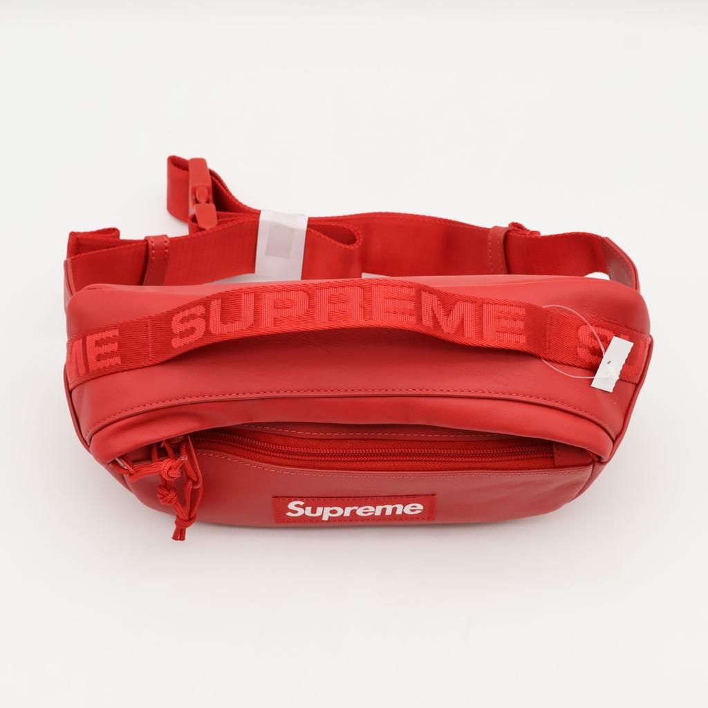 Supreme Leder-Hüfttasche Rot (FW23)