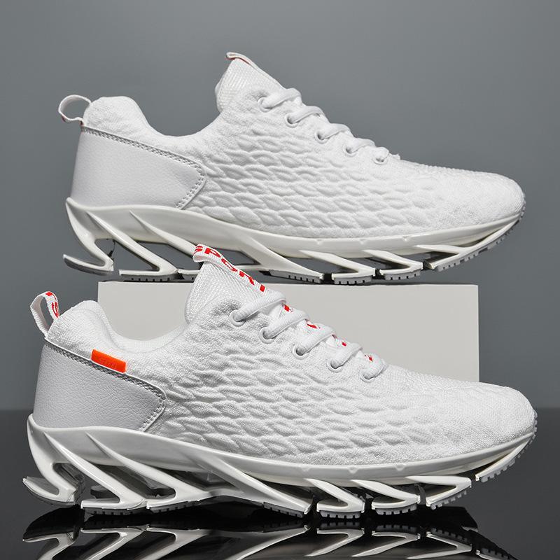 Large size men's shoes size 47 mesh shoes youth blade sole sneakers non-slip middle and older children size 36 black fish scale shoes