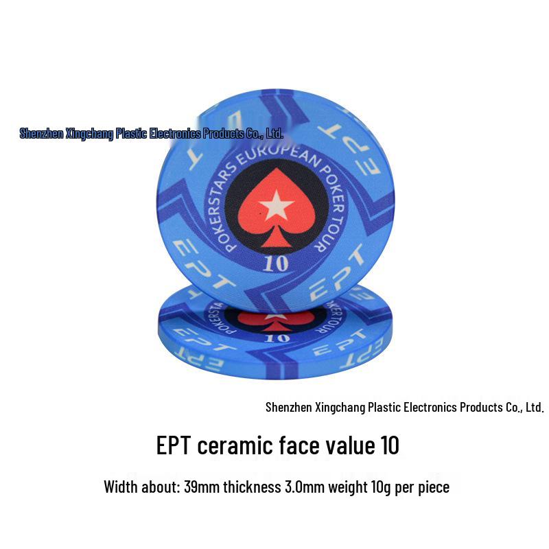 Texas Hold'em Keramiske Mahjong-chips for Kort- og Sjakkrom