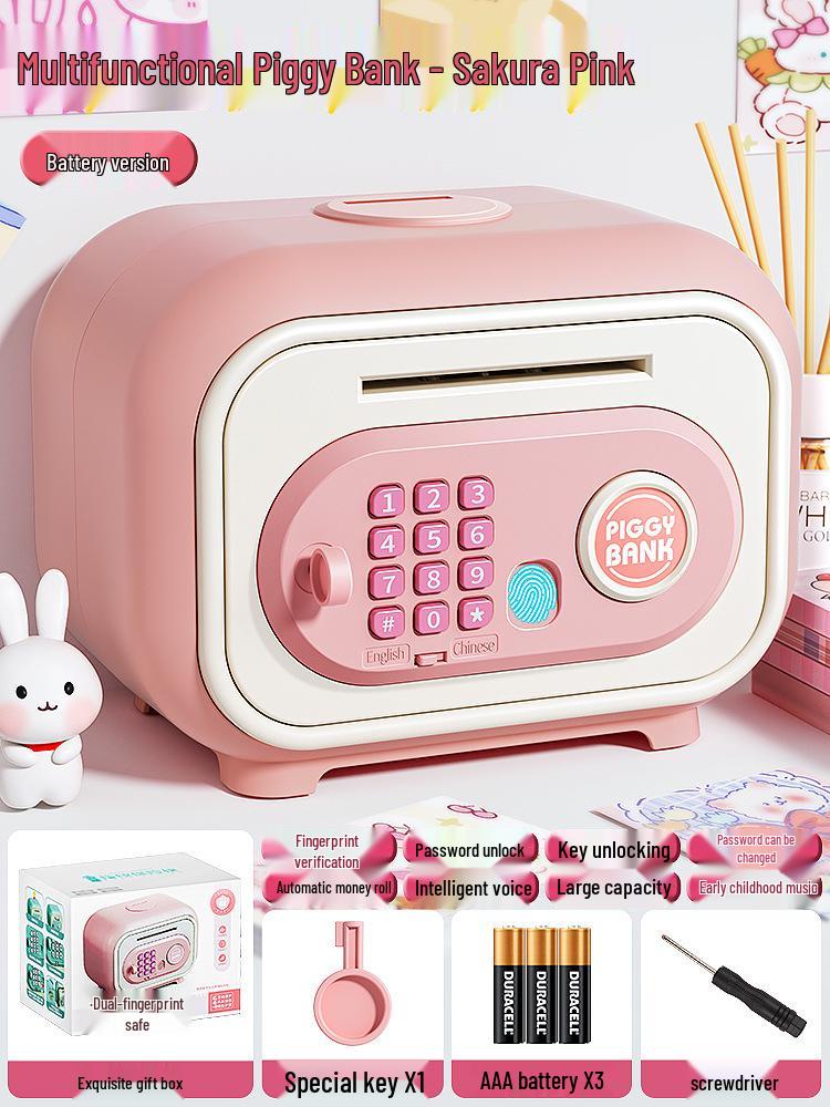 Smart Fingerprint Piggy Bank: Unlock with a Touch - Perfect Birthday Gift for Kids