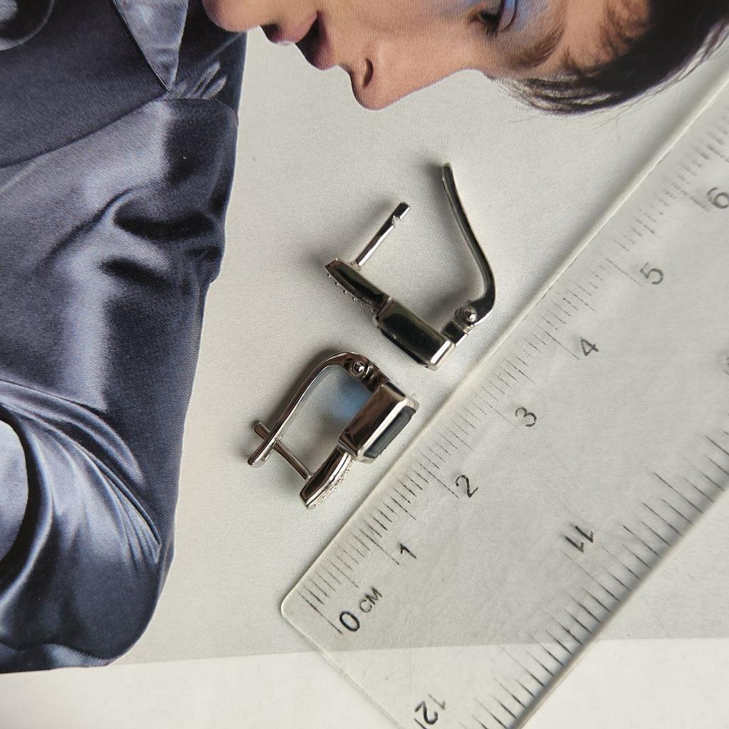 Серебряные серьги с сапфиром nano 2.227ct, фианитами (2195092)