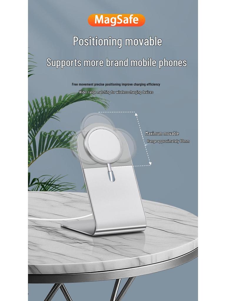 2-in-1 MagSafe-Compatible Magnetic Phone Stand with Metal Base