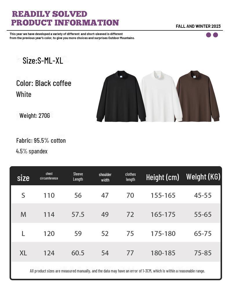 Unisex Japanese Style Long-Sleeve Half Turtleneck Pullover: Soft, Loose Fit, Couple Style, Warm German Velvet.