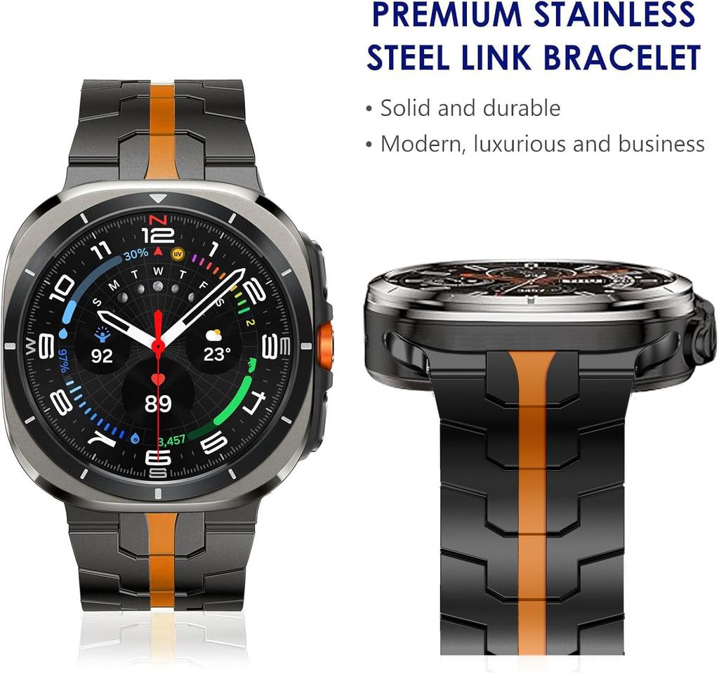Stainless steel Strap for Samsung Galaxy Watch Ultra 47mm Metal Butterfly buckle Wristband for Galaxy Watch 8-7 Ultra 47mm Band
