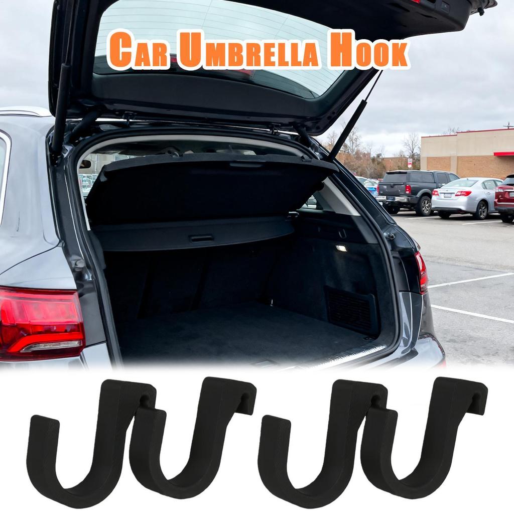Car Umbrella Hook, Anti-Slip Multifunctional Seat Back Organizer, for Handbag, Coat, Grocery, Auto Interior Accessories