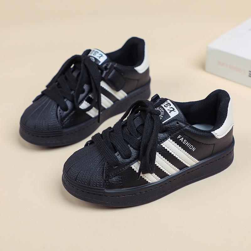 

Korean version of children s board shoes 2025 spring and autumn new fashion shell head boys casual shoes girls breathable board shoes tide 26