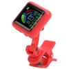   Guitar Clipon Tuner USB Re Able Builtin Battery Violin Ukulele AT102(Red )
