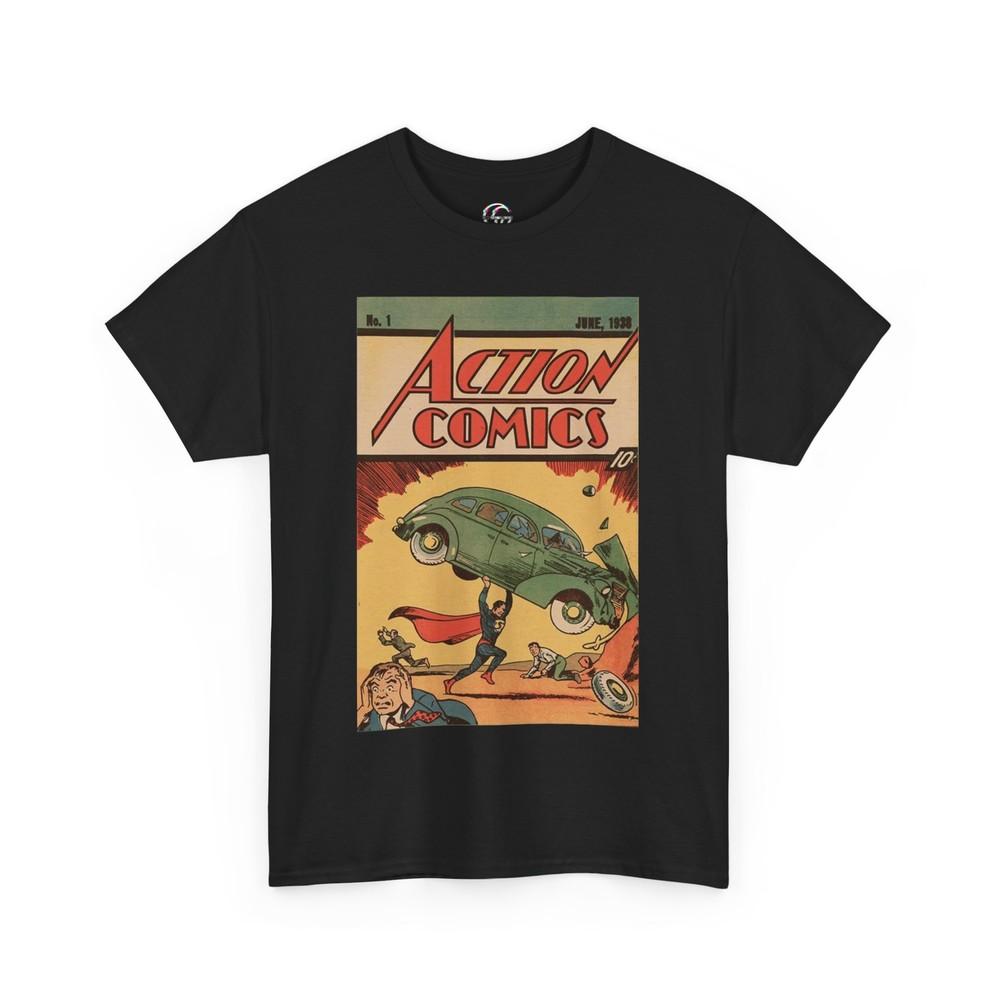 Action Comics No. 1 Vintage T-Shirt Superman 1st Comic Shirt Action Comics Tee Unisex T-Shirt L