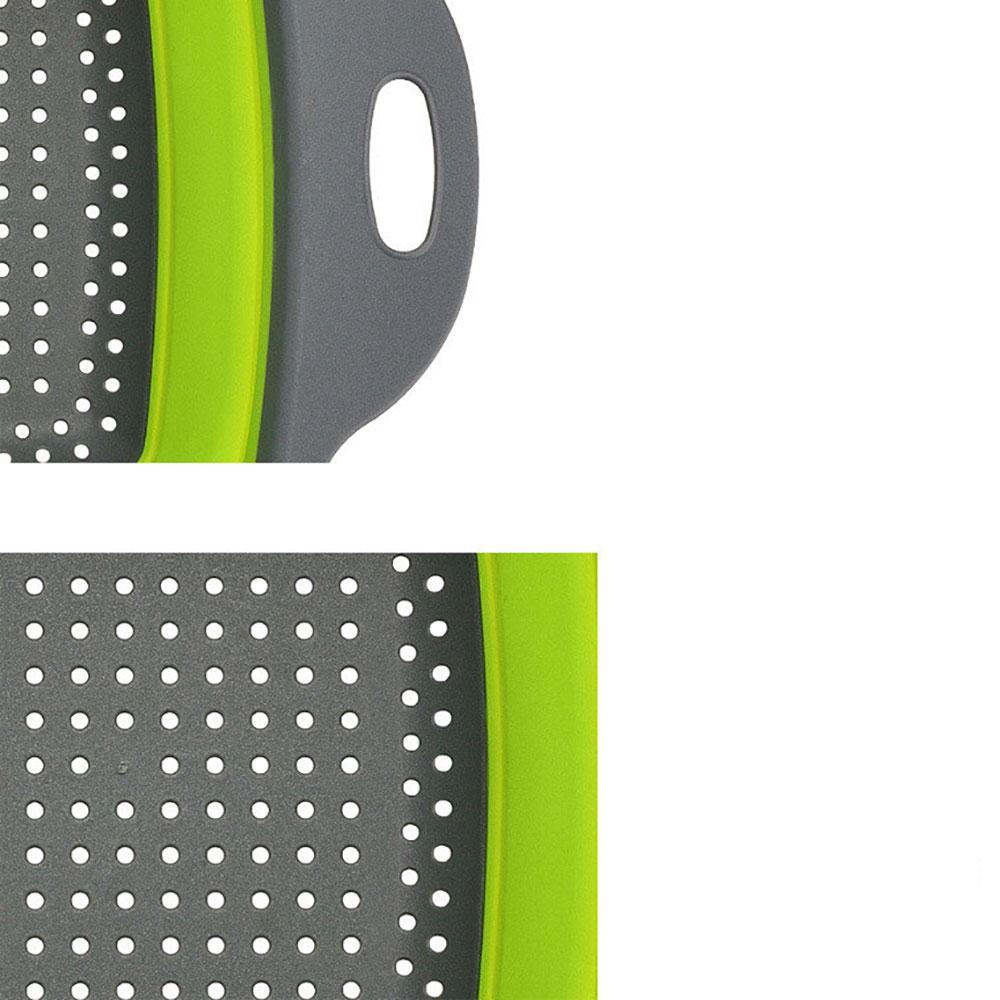 Silicone world Folding Drain Basket Fruit Vegetable Washing Basket Strainer Colander Collapsible Drainer Kitchen Storage Tools