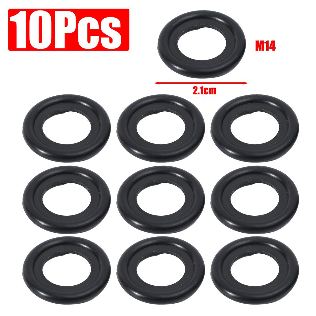 Rubber Gasket Oil Drain Screw Gasket for Automotive Oil Pan Replacement Parts Protects Against Dirt for Chevrolet Ford M12/M14