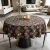 Kitchen Dining Table Living Room Home Use Cotton Fabric Round Tablecloth