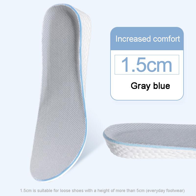Insoles for Shoes Breathable Heighten Heel Insert Pad Cushion Unisex Height Increase Insole Boost Man Women's Shoes Sneakers New
