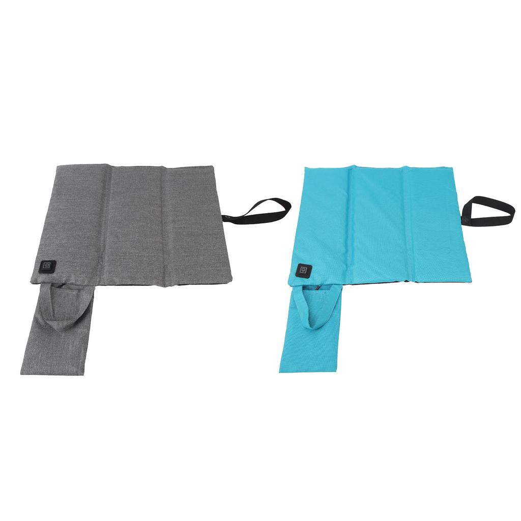 Portable Heated Seat Cushion Adjustable Temperature Heating Seat Pad Multipurpose Lightweight Foldable for Stadium for Camping