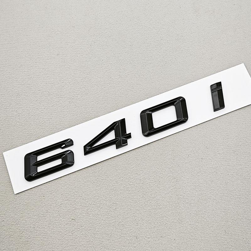 3D ABS Car Letters Logo 630i 640i 650i Badge Sticker Rear Trunk Emblem Decals For BMW 6 Series 630i 640i 650i Car Tail Marking