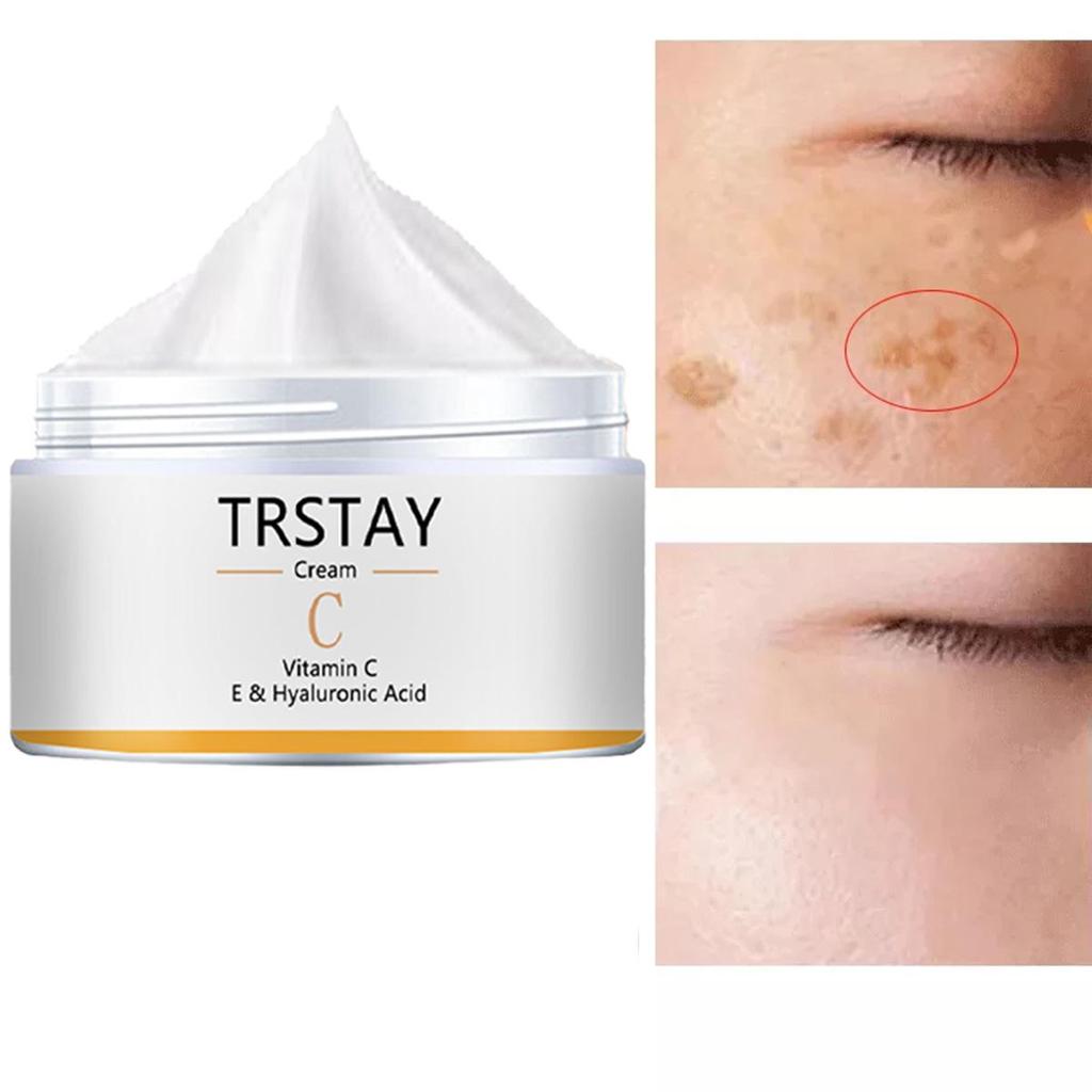 Face Face Cream, Cream Vitamin C, E and Hyaluronic Acid, Antioxidant, Whitening and Brightening Moisturizer