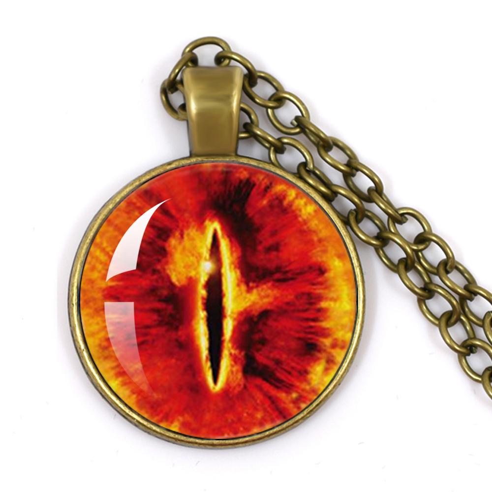 Dragon Evil Eye Glass Necklace Dragon Eye Fashion Evil Eye Necklace Jewelry Men Fashion Necklace For Friends Gift