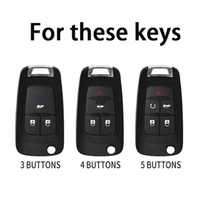 Car Remote Key Case for Chevrolet Cruze Aveo Trax Opel Astra Corsa Meriva Zafira Antara J Buick TPU Protective Shell Fob